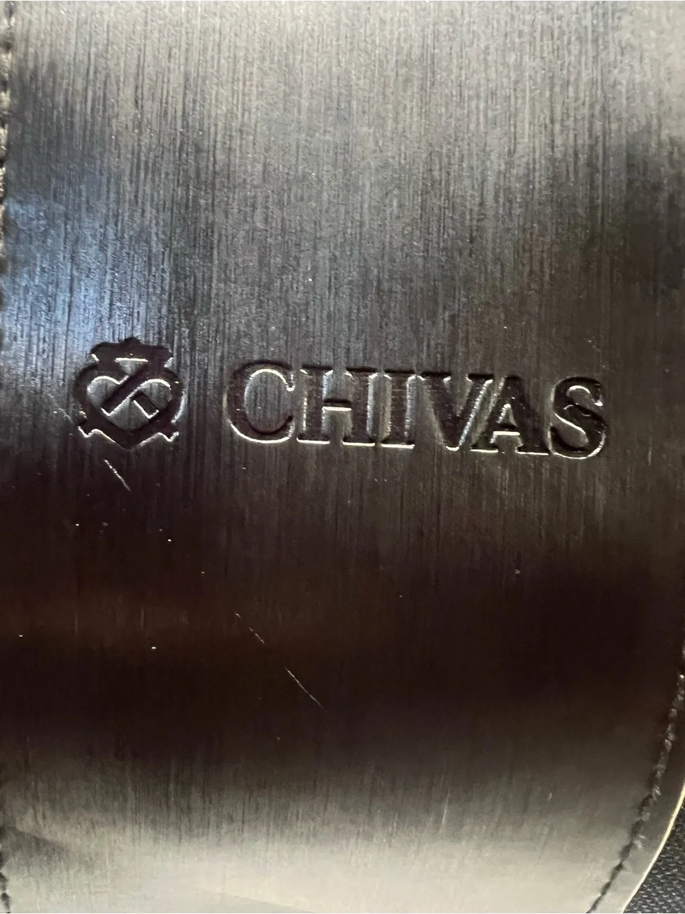 Civas Black Men's Vertical Messenger Bag with Leather Trim